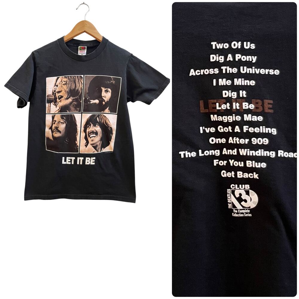 The Beatles Let It Be Album Graphic Cotton Crew Neck Short Sleeve T Shirt Small